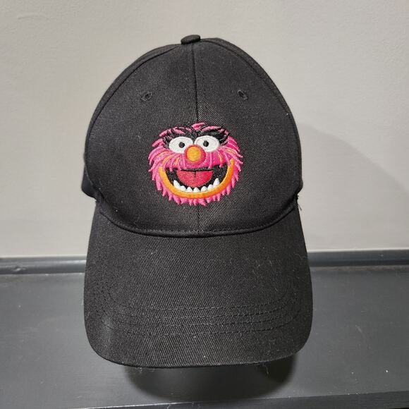 Disney Parks The Muppets Animal Head Black Adjustable Strapback Hat Cap OSFA - Picture 2 of 16